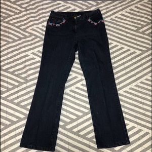Ruby Rd. Jeans with beads Sz 8